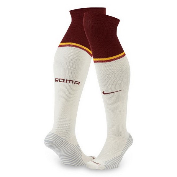 Calcetines As Roma Segunda equipo 2020-21 Blanco